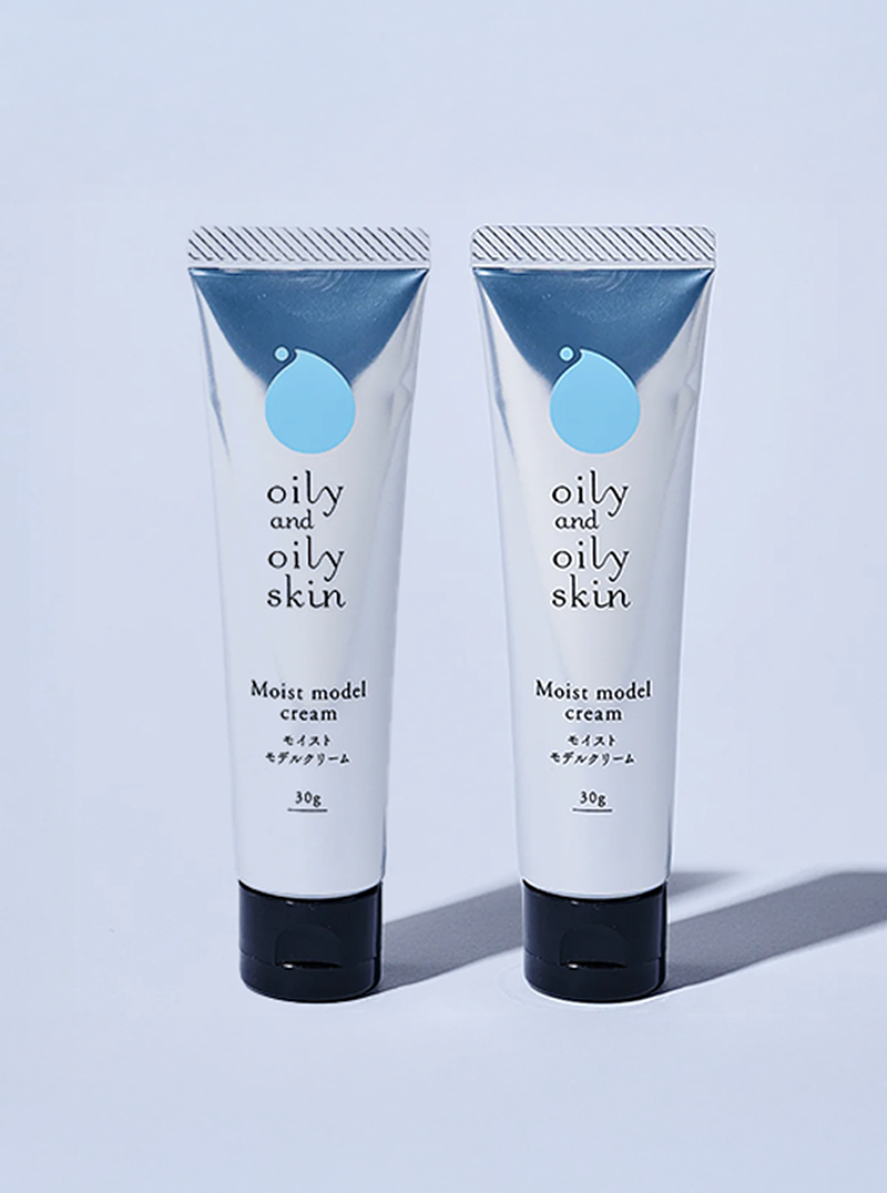 【広告限定：2本定期_2回目以降】oily and oily skin 　(オイリーアンドオイリースキン）　モイストモデルクリーム